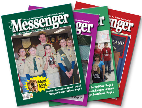The Messenger - fanned covers The Messenger - fanned covers